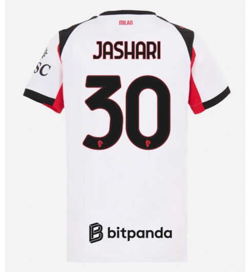 AC Milan Ardon Jashari #30 Bortedrakt Dame 2025-26 Kortermet AC Milan Ardon Jashari #30 Bortedrakt Dame 2025-26 Kortermet