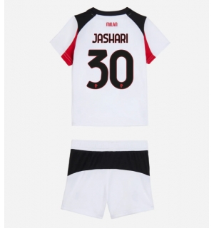 AC Milan Ardon Jashari #30 Bortedraktsett Barn 2025-26 Kortermet (+ Korte bukser)
