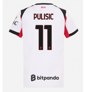 AC Milan Christian Pulisic #11 Bortedrakt Dame 2025-26 Kortermet