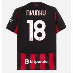AC Milan Christopher Nkunku #18 Hjemmedrakt 2025-26 Kortermet