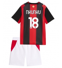 AC Milan Christopher Nkunku #18 Hjemmedraktsett Barn 2026-27 Kortermet (+ Korte bukser)