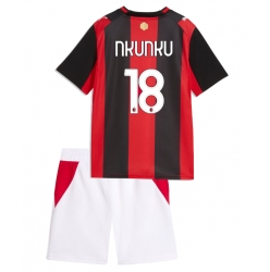 AC Milan Christopher Nkunku #18 Hjemmedraktsett Barn 2026-27 Kortermet (+ Korte bukser)