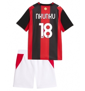 AC Milan Christopher Nkunku #18 Hjemmedraktsett Barn 2026-27 Kortermet (+ Korte bukser)