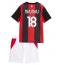 AC Milan Christopher Nkunku #18 Hjemmedraktsett Barn 2026-27 Kortermet (+ Korte bukser)