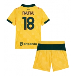 AC Milan Christopher Nkunku #18 Tredjedraktsett Barn 2025-26 Kortermet (+ Korte bukser)