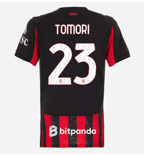 AC Milan Fikayo Tomori #23 Hjemmedrakt Dame 2025-26 Kortermet AC Milan Fikayo Tomori #23 Hjemmedrakt Dame 2025-26 Kortermet