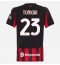 AC Milan Fikayo Tomori #23 Hjemmedrakt Dame 2025-26 Kortermet AC Milan Fikayo Tomori #23 Hjemmedrakt Dame 2025-26 Kortermet