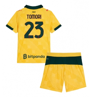 AC Milan Fikayo Tomori #23 Tredjedraktsett Barn 2025-26 Kortermet (+ Korte bukser)