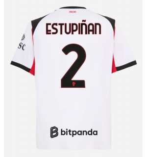 AC Milan Pervis Estupinan #2 Bortedrakt 2025-26 Kortermet