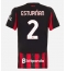 AC Milan Pervis Estupinan #2 Hjemmedrakt Dame 2025-26 Kortermet