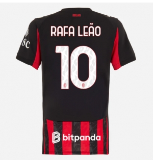 AC Milan Rafael Leao #10 Hjemmedrakt Dame 2025-26 Kortermet