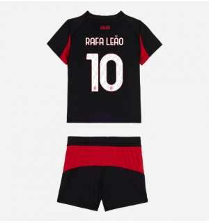 AC Milan Rafael Leao #10 Hjemmedraktsett Barn 2025-26 Kortermet (+ Korte bukser)