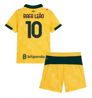 AC Milan Rafael Leao #10 Tredjedraktsett Barn 2025-26 Kortermet (+ Korte bukser)