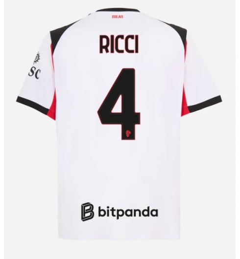 AC Milan Samuele Ricci #4 Bortedrakt 2025-26 Kortermet AC Milan Samuele Ricci #4 Bortedrakt 2025-26 Kortermet