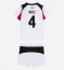 AC Milan Samuele Ricci #4 Bortedraktsett Barn 2025-26 Kortermet (+ Korte bukser)