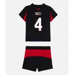 AC Milan Samuele Ricci #4 Hjemmedraktsett Barn 2025-26 Kortermet (+ Korte bukser)