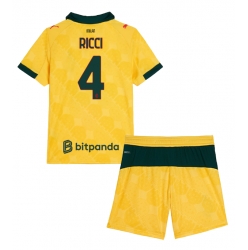 AC Milan Samuele Ricci #4 Tredjedraktsett Barn 2025-26 Kortermet (+ Korte bukser)