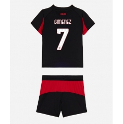 AC Milan Santiago Gimenez #7 Hjemmedraktsett Barn 2025-26 Kortermet (+ Korte bukser)