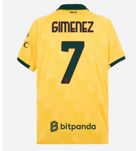 AC Milan Santiago Gimenez #7 Tredjedrakt 2025-26 Kortermet AC Milan Santiago Gimenez #7 Tredjedrakt 2025-26 Kortermet