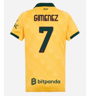 AC Milan Santiago Gimenez #7 Tredjedrakt Dame 2025-26 Kortermet