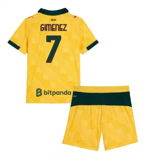 AC Milan Santiago Gimenez #7 Tredjedraktsett Barn 2025-26 Kortermet (+ Korte bukser)