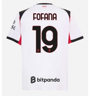 AC Milan Youssouf Fofana #19 Bortedrakt 2025-26 Kortermet