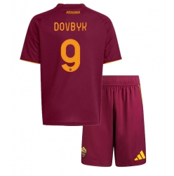 AS Roma Artem Dovbyk #9 Hjemmedraktsett Barn 2025-26 Kortermet (+ Korte bukser)