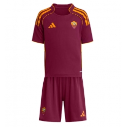 AS Roma Hjemmedraktsett Barn 2025-26 Kortermet (+ Korte bukser)