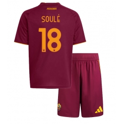 AS Roma Matias Soule #18 Hjemmedraktsett Barn 2025-26 Kortermet (+ Korte bukser)