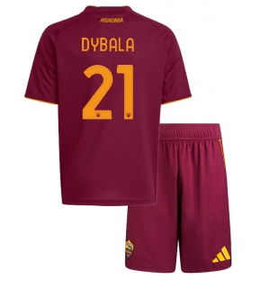AS Roma Paulo Dybala #21 Hjemmedraktsett Barn 2025-26 Kortermet (+ Korte bukser)