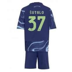 Ajax Josip Sutalo #37 Bortedraktsett Barn 2025-26 Kortermet (+ Korte bukser)
