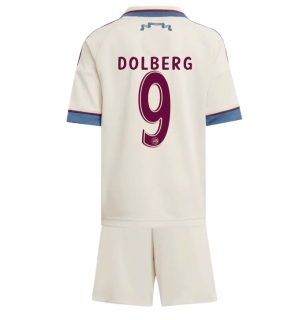 Ajax Kasper Dolberg #9 Tredjedraktsett Barn 2025-26 Kortermet (+ Korte bukser)