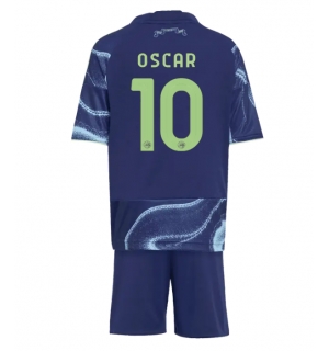 Ajax Oscar Gloukh #10 Bortedraktsett Barn 2025-26 Kortermet (+ Korte bukser)