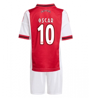 Ajax Oscar Gloukh #10 Hjemmedraktsett Barn 2025-26 Kortermet (+ Korte bukser)