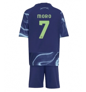 Ajax Raul Moro #7 Bortedraktsett Barn 2025-26 Kortermet (+ Korte bukser)