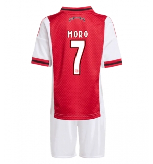 Ajax Raul Moro #7 Hjemmedraktsett Barn 2025-26 Kortermet (+ Korte bukser)