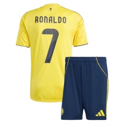 Al-Nassr Cristiano Ronaldo #7 Hjemmedraktsett Barn 2025-26 Kortermet (+ Korte bukser)