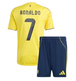 Al-Nassr Cristiano Ronaldo #7 Hjemmedraktsett Barn 2025-26 Kortermet (+ Korte bukser)
