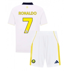 Al-Nassr Cristiano Ronaldo #7 Tredjedraktsett Barn 2025-26 Kortermet (+ Korte bukser)