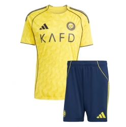 Al-Nassr Hjemmedraktsett Barn 2025-26 Kortermet (+ Korte bukser)