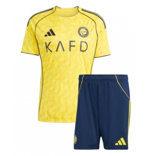 Al-Nassr Hjemmedraktsett Barn 2025-26 Kortermet (+ Korte bukser)