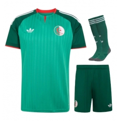 Algerie Bortedraktsett Barn VM 2026 Kortermet (+ Korte bukser)
