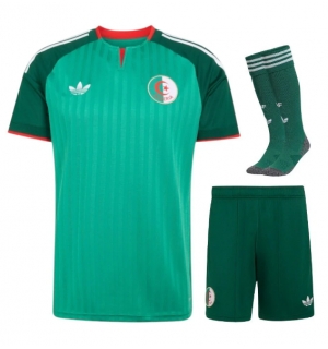 Algerie Bortedraktsett Barn VM 2026 Kortermet (+ Korte bukser)