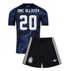 Argentina Alexis Mac Allister #20 Bortedraktsett Barn VM 2026 Kortermet (+ Korte bukser)