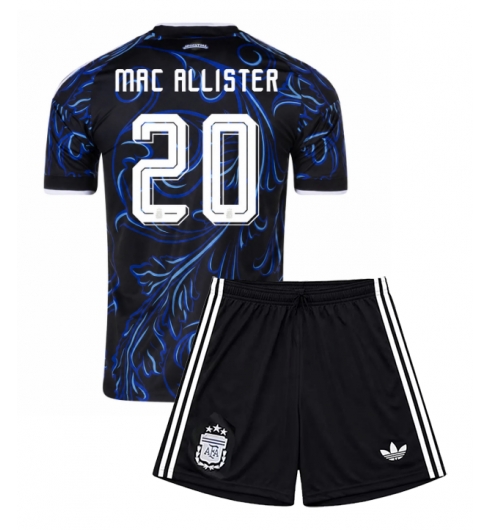 Argentina Alexis Mac Allister #20 Bortedraktsett Barn VM 2026 Kortermet (+ Korte bukser)
