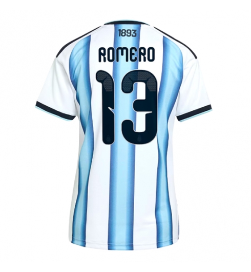 Argentina Cristian Romero #13 Hjemmedrakt Dame VM 2026 Kortermet Argentina Cristian Romero #13 Hjemmedrakt Dame VM 2026 Kortermet