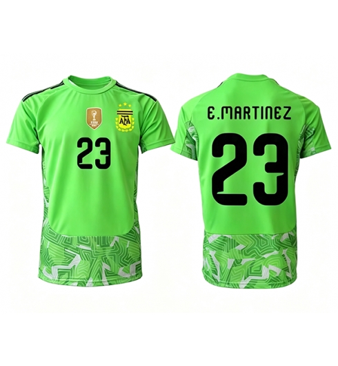 Argentina Emiliano Martinez #23 Keeper Bortedrakt VM 2026 Kortermet Argentina Emiliano Martinez #23 Keeper Bortedrakt VM 2026 Kortermet