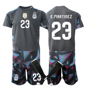 Argentina Emiliano Martinez #23 Keeper Hjemmedraktsett Barn VM 2026 Kortermet (+ Korte bukser)