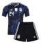 Argentina Enzo Fernandez #24 Bortedraktsett Barn VM 2026 Kortermet (+ Korte bukser)