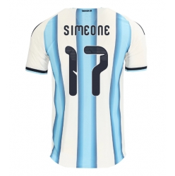 Argentina Giuliano Simeone #17 Hjemmedrakt VM 2026 Kortermet